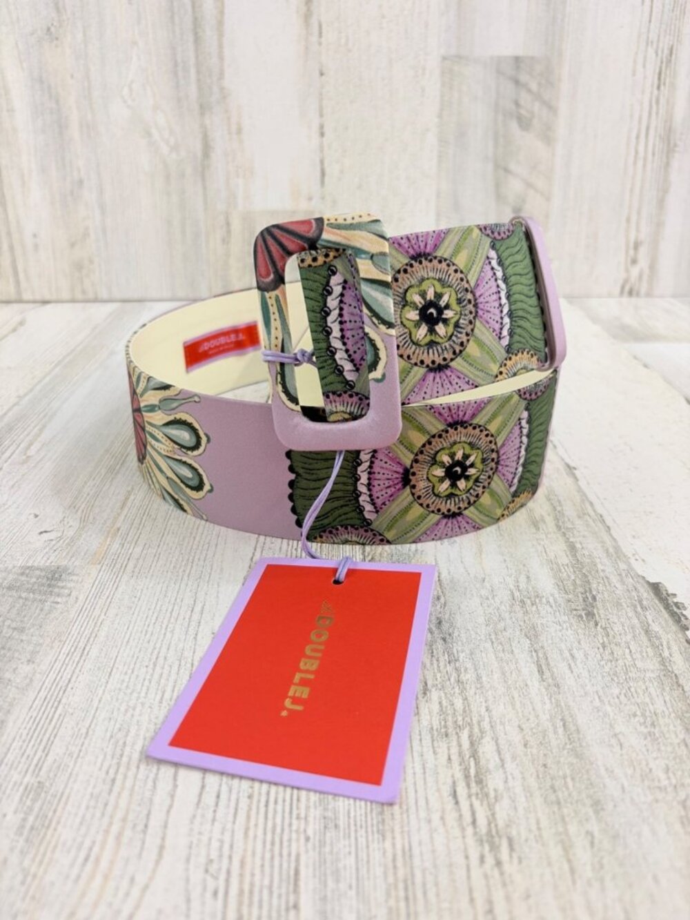 La Double J Medium Belt Nucleus Dusty Pink NWT